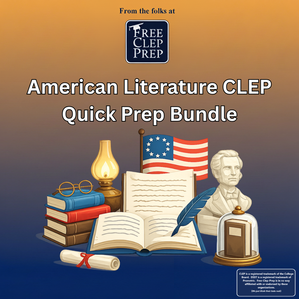 Free American Literature CLEP Quick Prep Bundle